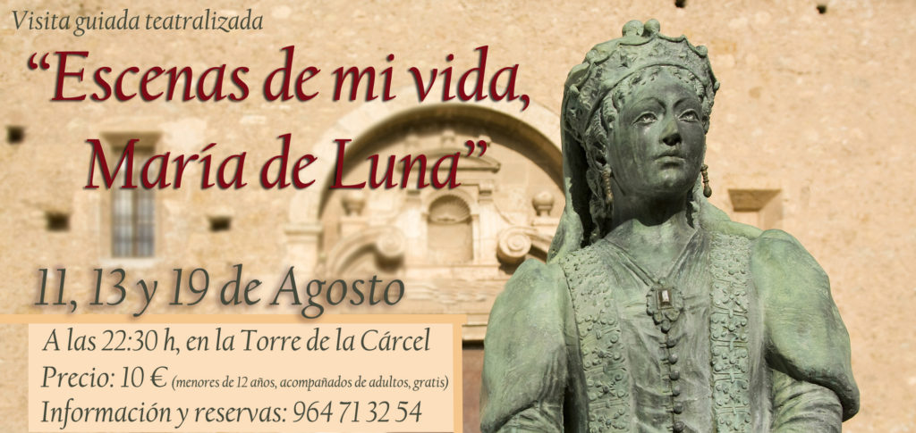 Las visitas teatralizadas nocturnas "Escenas de mi vida, María de Luna" comienzan mañana.