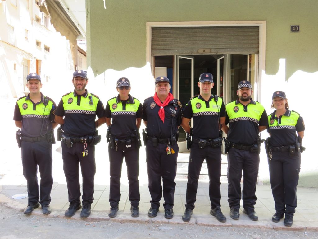 Agentes de la Policía Local de Segorbe durante los festejos taurinos de Segorbe