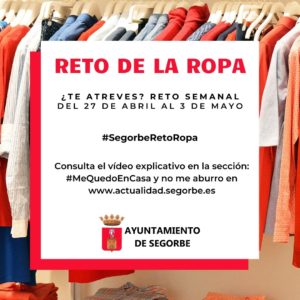 #SegorbeRetoRopa