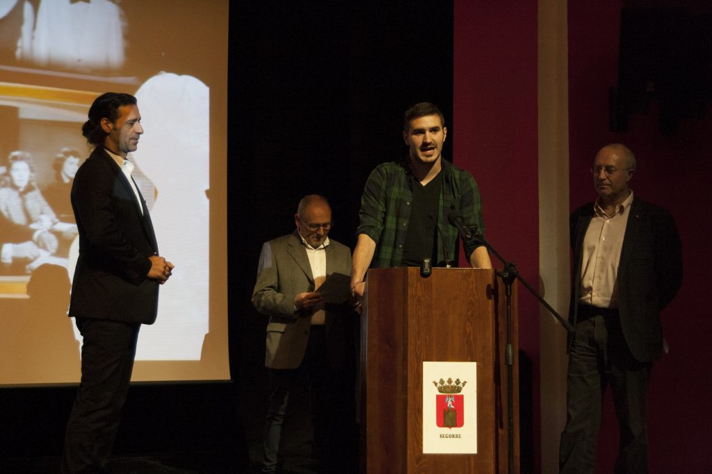 Entrega de premios de la X Muestra de Audiovisual Histórico de Segorbe, con Nacho Fresneda