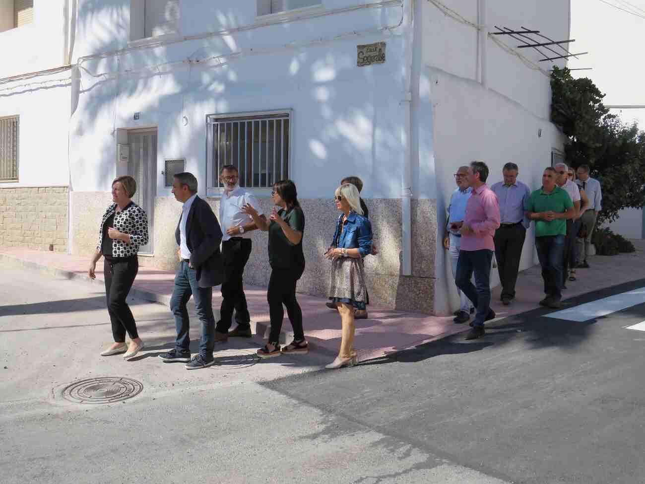 Visita de la Consellera de Obras Públicas a las obras de Peñalba