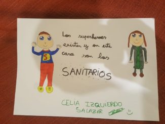 "Los superhéroes existen y en este caso son los SANITARIOS" de Celia Izquierdo Salazar