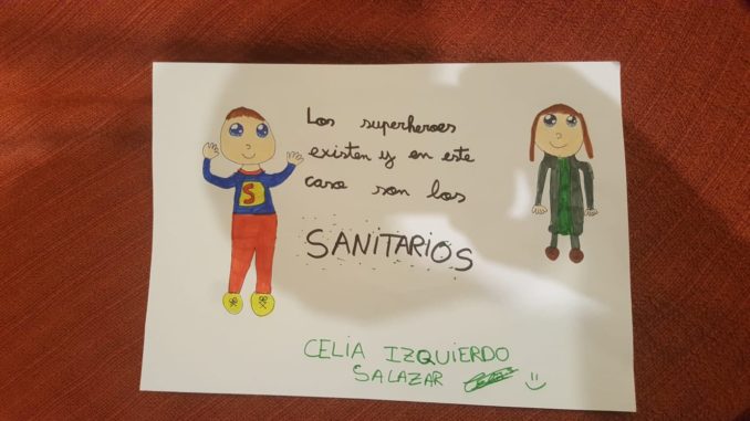 "Los superhéroes existen y en este caso son los SANITARIOS" de Celia Izquierdo Salazar