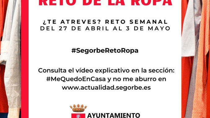 #SegorbeRetoRopa